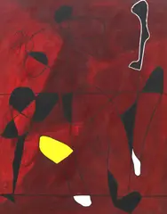Jeff Barrett, A Close Second, acrylic on canvas