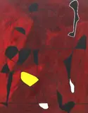Jeff Barrett, A Close Second, acrylic on canvas