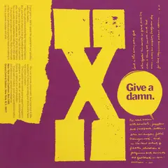 Corita Kent, X Give a Damn, c.1968, screenprint in colors on paper
