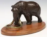 Tom Tischler, Mammoth, Patinated bronze sculpture