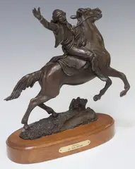Jack Bryant, Friend, Patinated bronze sculpture