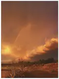 Wymar Meinzer, Stormy Texas Sky, Large framed photographic print on canvas