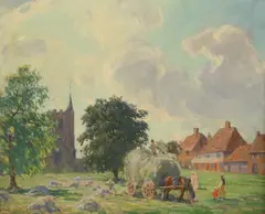 William Samuel Horton, Headcorn Church, 2020, oil on canvas