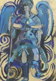 Carmen Parra, Archangel Raphael, oil on canvas