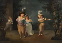 Henry Singleton, The Children of George III, oil on canvas