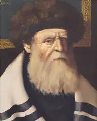 Samuel Marwys, Orthodox Rabbi, oil on canvas