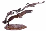 Jonathan Bronson, Autumn Flight, Patinated bronze sculpture
