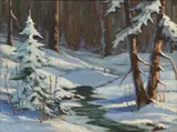William York Macgregor, Winter Landscape, oil on canvas