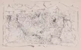 Robert "Bob" Bilyeu Camblin, Bob, pen and ink drawing on paper