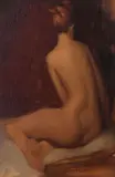 Aaron Westerberg, Seated Female Nude, oil on canvas
