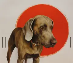 Joe Coffey, A Hound with 3 Stripes, limited-edition giclee print on paper