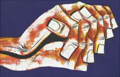 Eduardo Kingman, Clasped Hands, oil on canvas