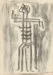 Giuseppe "Pippo" Oriani, Pippo, graphite drawing on paper