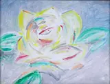 Martin J. Lewis, Abstract Flower, acrylic on board