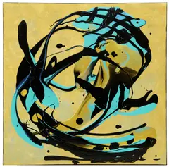 Tidal Resonance by Petronella Greer, Gallery-wrapped acrylic on canvas, sold Aug 2026