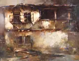 Ignat Ignatov, Old House, oil on canvas