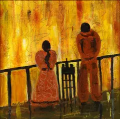 Judy Copeland, Waiting to Dance, acrylic on canvas