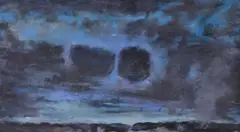 Odd Cloud by Peter Merkle, oil on panel, offered Aug 2026