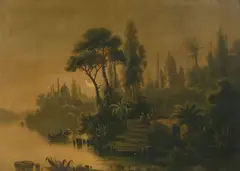 Albert Rieger, The Orient in the Evening Light, print on canvas