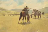 Ronald "Ron" Crooks, Ron, oil on Masonite board