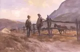 Gerald Patrick McCann, Charlie, western oil on Masonite
