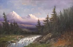 Robert William Wood, Sierra Stream, oil on canvas