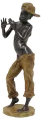 Sidney Beck, Penny Whistler, Patinated and cold-painted bronze sculpture