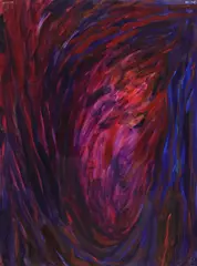 Sylvia Lark, Cote d'Ivoire #8, oil painting on gessoed rag paper