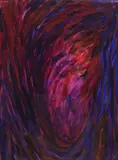 Sylvia Lark, Cote d'Ivoire #8, oil painting on gessoed rag paper