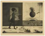 Assadour Bezdikian, Jeux (Games), etching on paper