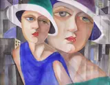 Georganna Anderson, Shadows of the City, watercolor on paper