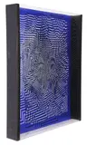 Victor Vasarely, Zint, Silkscreen in colors on plexiglass dual-sided sculpture