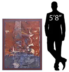 Assadour Bezdikian, Paysage Vertical, oil on canvas