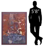 Assadour Bezdikian, Paysage Vertical, oil on canvas