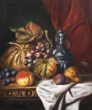 Edward Ladell, Still Life with Pumpkin, oil on canvas