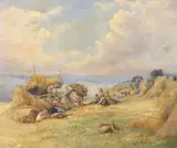 Gilbert Norman, The Hay Harvest, oil on canvas