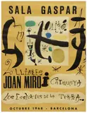 Joan Miró, Les Essencies de la Terra (The Essences of the Earth), lithographic art exhibition poster