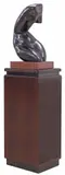 Charles Umlauf, Female Torso, Carved Belgian black marble sculpture