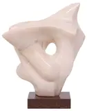 Charles Umlauf, Jubilate Deo, Carved Portuguese rose marble sculpture