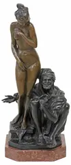 Slave Trader by Bruno Zach, Patinated bronze sculpture, sold May 2026