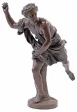 Guillaume Coustou the Elder, Hippomenes Throwing an Apple, Patinated bronze sculpture