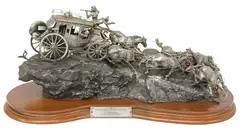 Michael Boyett, Flat Out for Red River Station, Pewter sculpture