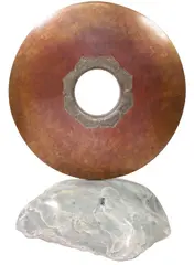 John Mowen, Heart Opening, Contemporary patinated bronze and stone sculpture
