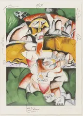 I Love You by Scarce Alexandra Nechita, color lithograph on paper, sold May 2026