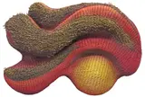 Sally Bright, Abstract Composition, Large woven wicker wall-hanging relief sculpture