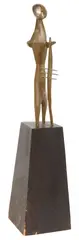 Askar Yessenbayev, Ancient Warrior, Patinated bronze sculpture