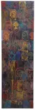 Sam Earle, 565 Boylston, Mixed media painting on reclaimed door