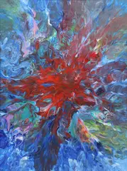 Bernice Schmitz, Untitled, abstract oil on canvas