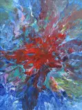 Bernice Schmitz, Untitled, abstract oil on canvas