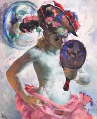 Sandor Klein, The Chapeau, oil on masonite